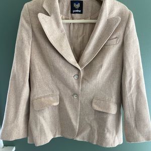 Neutral blazer 100% pure wool
